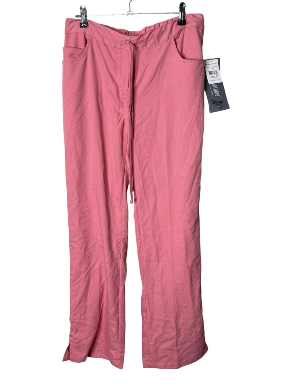 Grey's Anatomy Blush Pink Size S Tall Drawstring Scrub Pants NWT